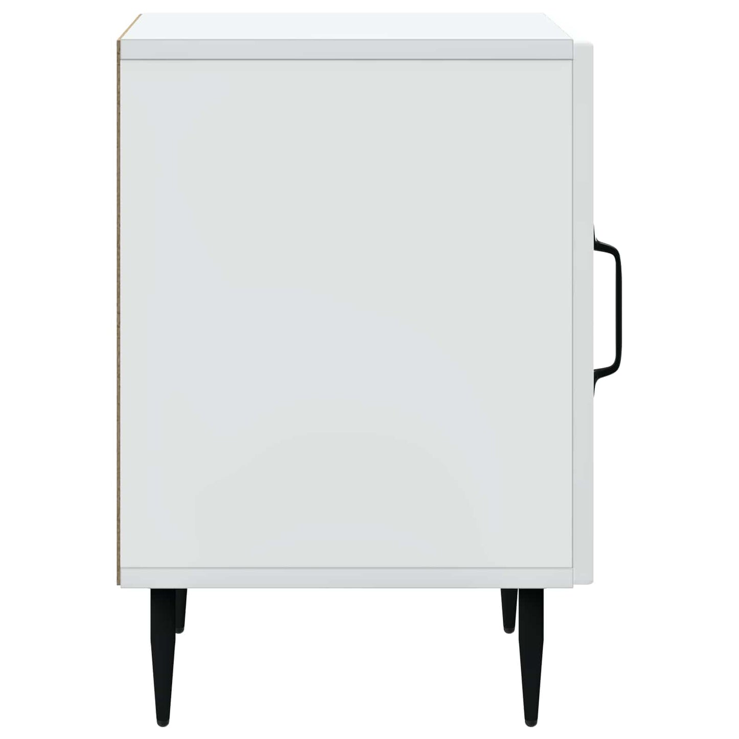 vidaXL Bedside Cabinet 2 pcs White 43 x 34.5 x 50 cm Engineered Wood