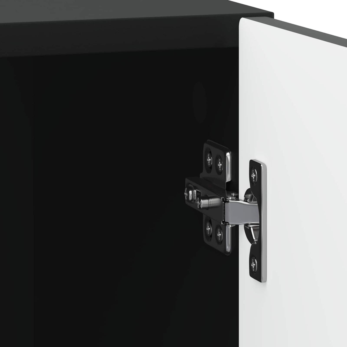 vidaXL Bedside Cabinet 2 pcs Black 43 x 34.5 x 50 cm Engineered Wood