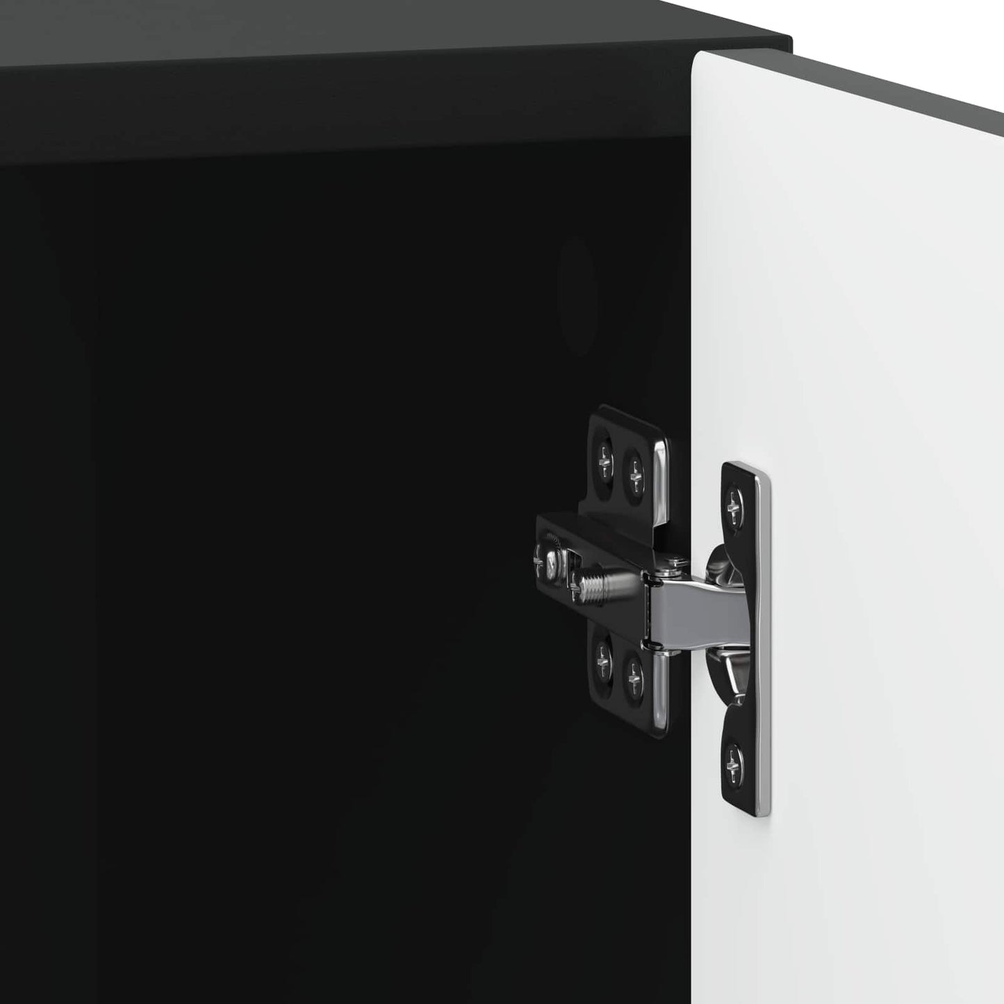 vidaXL Bedside Cabinet 2 pcs Black 43 x 34.5 x 50 cm Engineered Wood