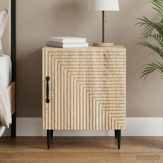 vidaXL Bedside Cabinet Sonoma Oak 43 x 34.5 x 50 cm Engineered Wood