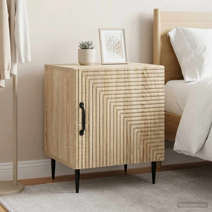 vidaXL Bedside Cabinet 2 pcs Sonoma Oak 43 x 34.5 x 50 cm