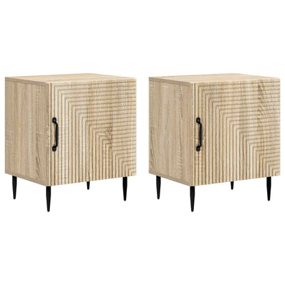 vidaXL Bedside Cabinet 2 pcs Sonoma Oak 43 x 34.5 x 50 cm
