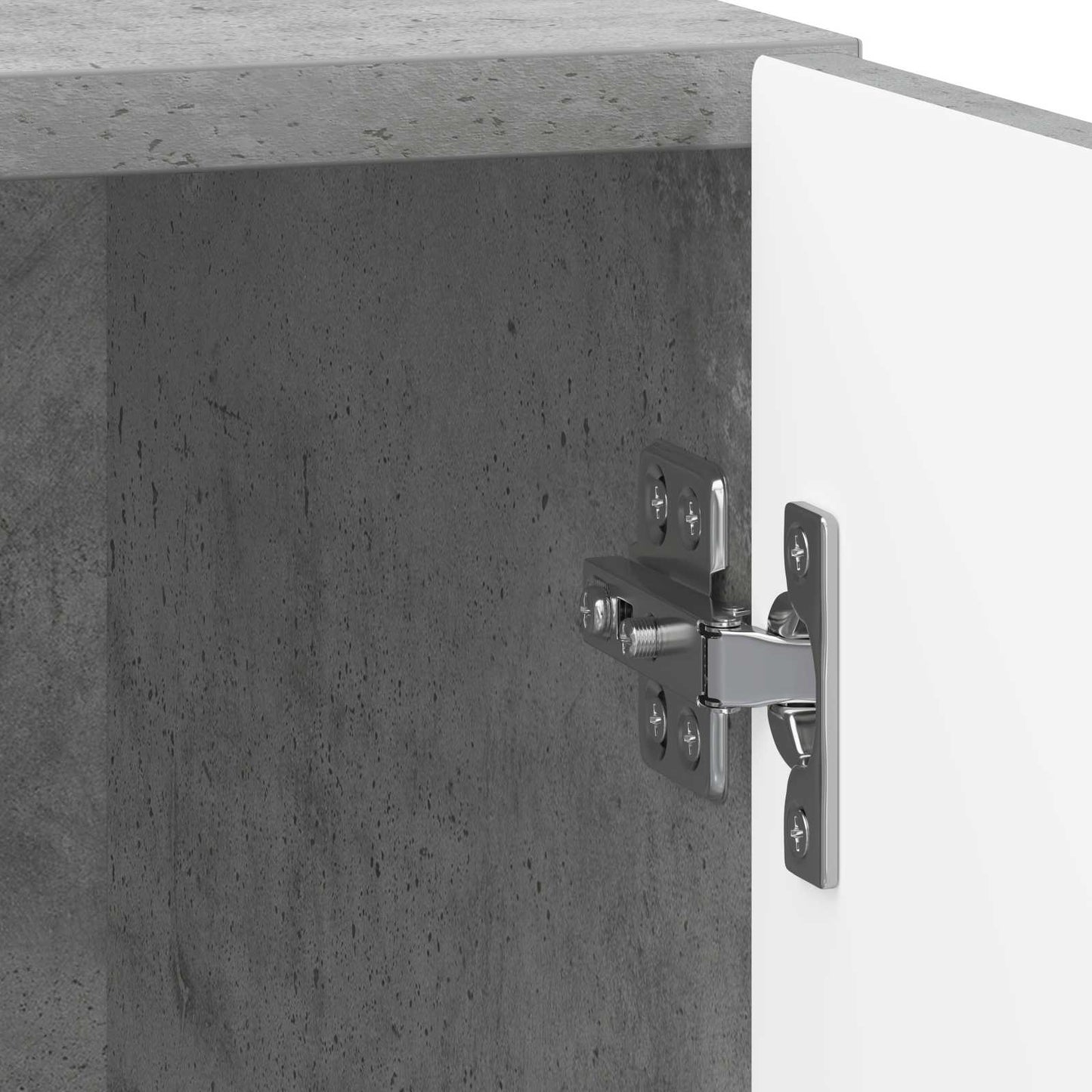 vidaXL Bedside Cabinet Concrete Grey 43 x 34.5 x 50 cm Engineered Wood