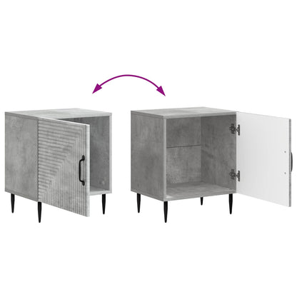vidaXL Bedside Cabinet Concrete Grey 43 x 34.5 x 50 cm Engineered Wood