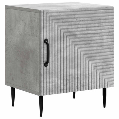 vidaXL Bedside Cabinet 2 pcs Concrete Grey 43 x 34.5 x 50 cm