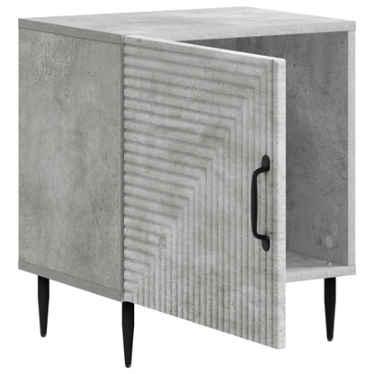 vidaXL Bedside Cabinet 2 pcs Concrete Grey 43 x 34.5 x 50 cm