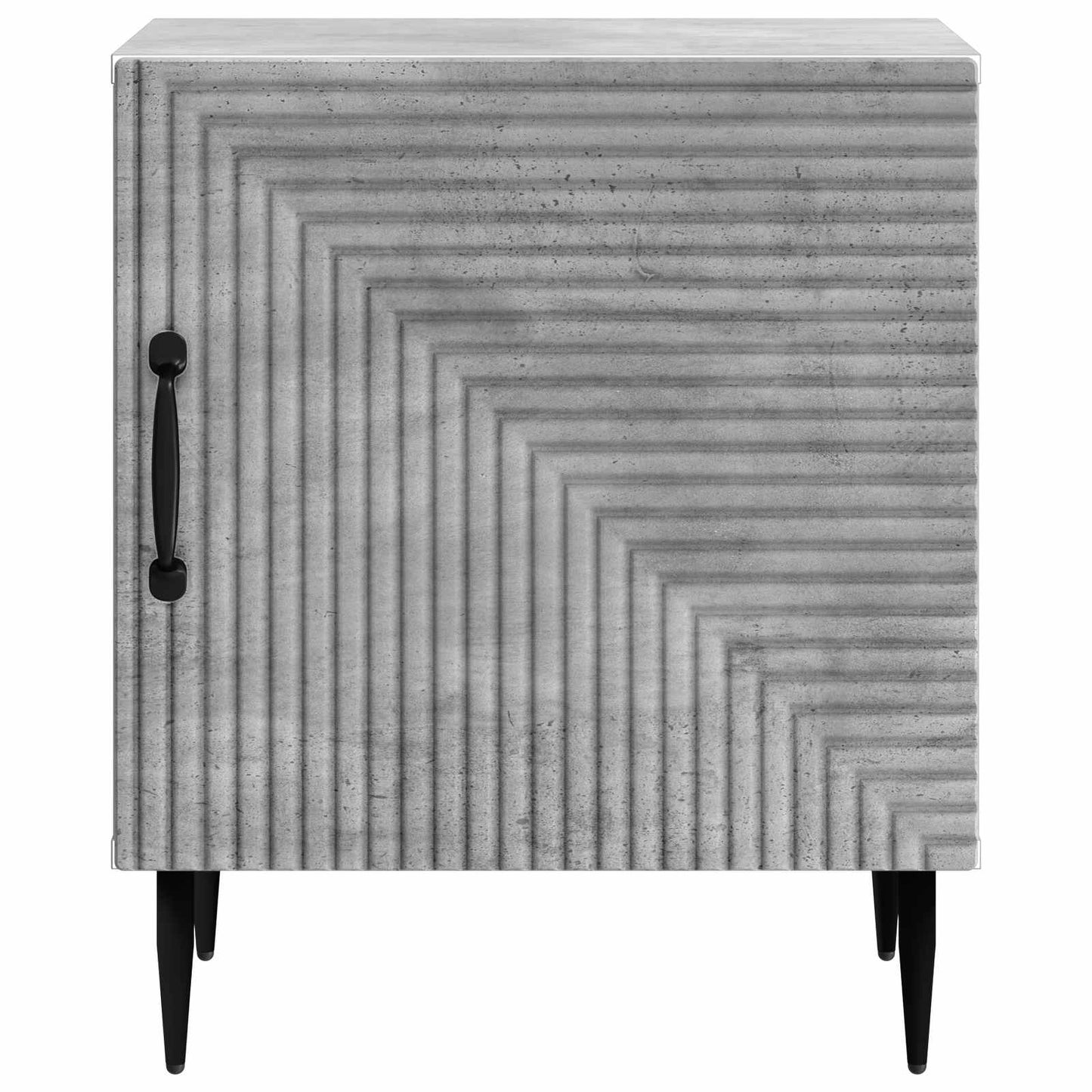 vidaXL Bedside Cabinet 2 pcs Concrete Grey 43 x 34.5 x 50 cm