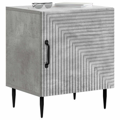 vidaXL Bedside Cabinet 2 pcs Concrete Grey 43 x 34.5 x 50 cm