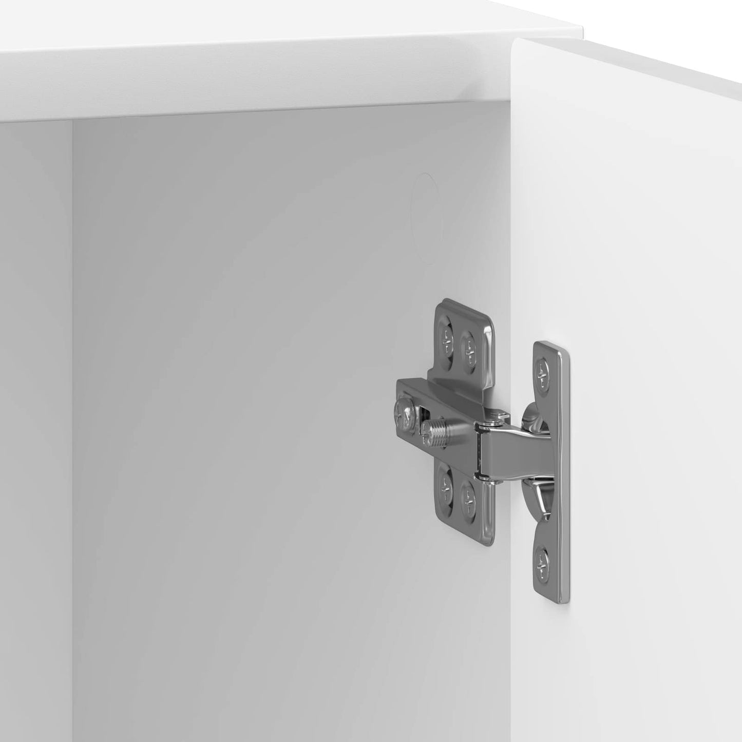vidaXL Bedside Cabinet 2 pcs High Gloss White 43 x 34.5 x 50 cm