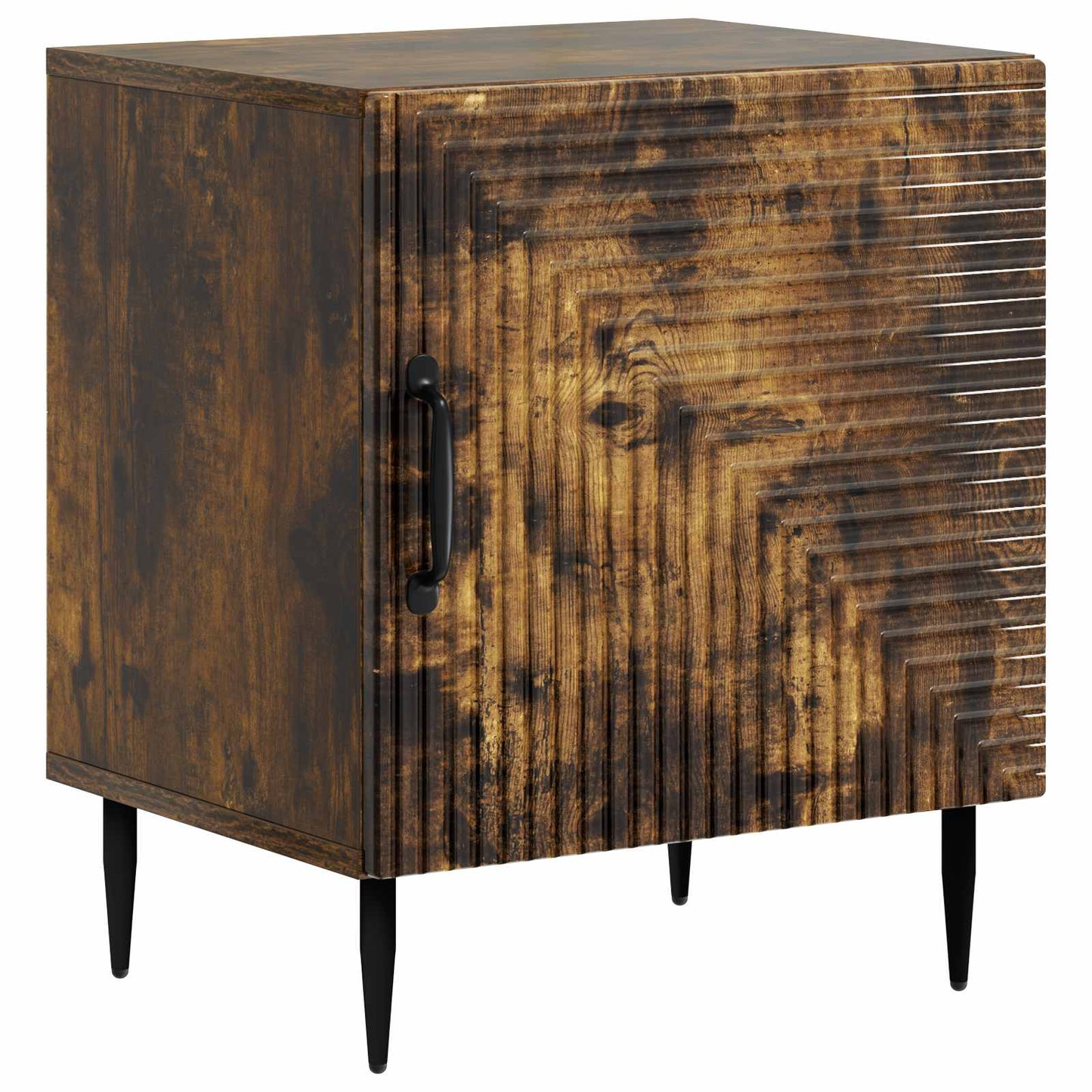 vidaXL Bedside Cabinet 2 pcs Smoked Oak 43 x 34.5 x 50 cm