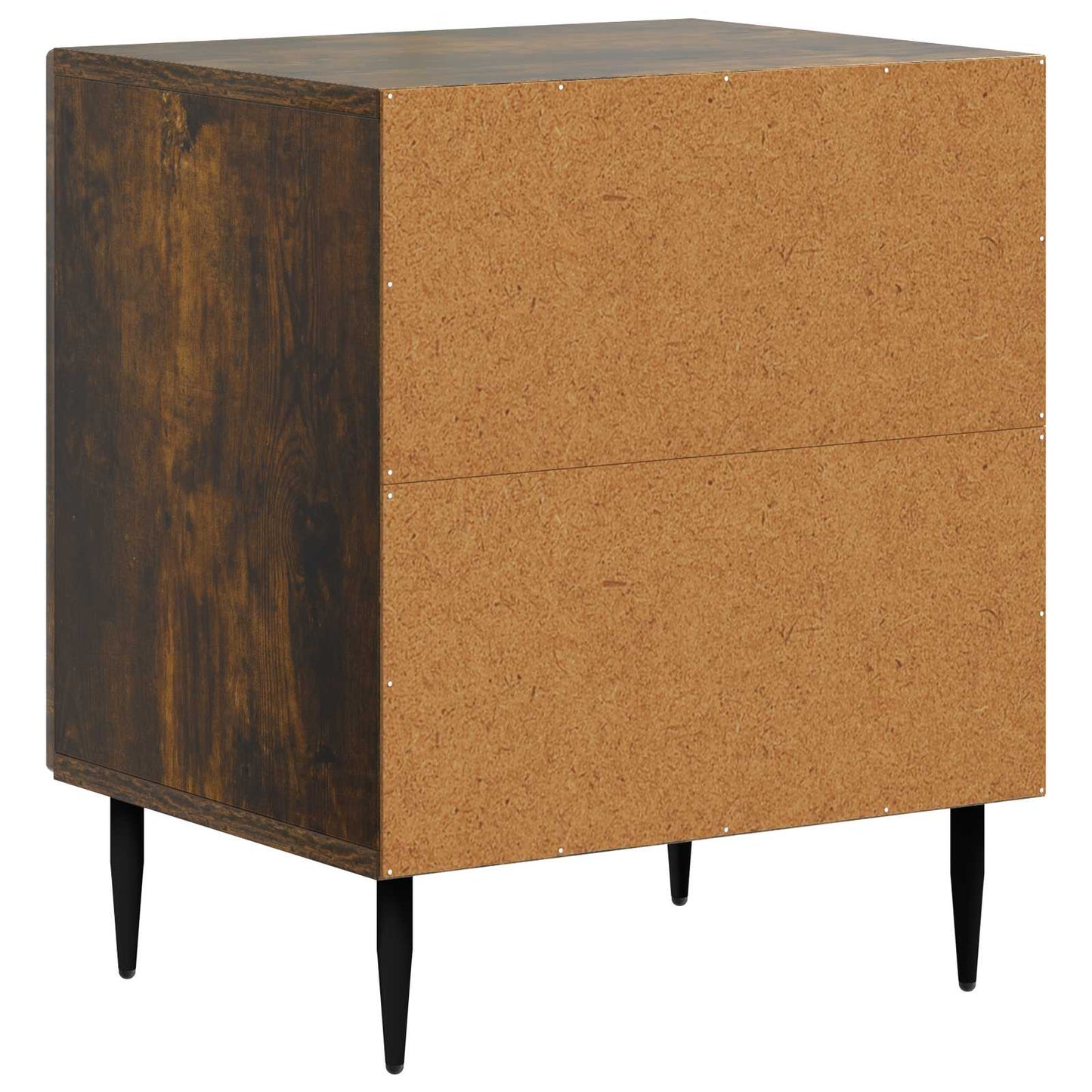 vidaXL Bedside Cabinet 2 pcs Smoked Oak 43 x 34.5 x 50 cm