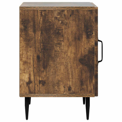 vidaXL Bedside Cabinet 2 pcs Smoked Oak 43 x 34.5 x 50 cm