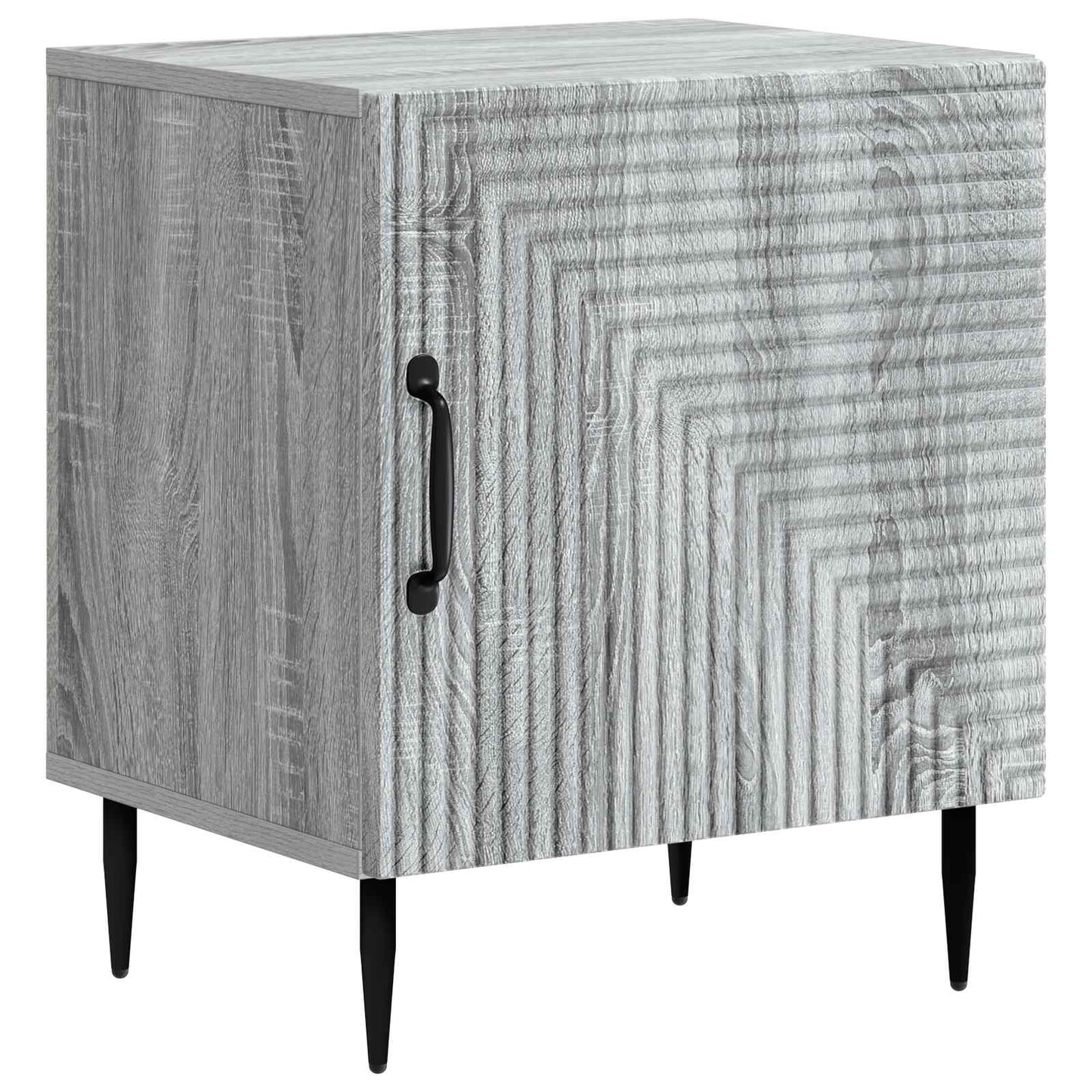 vidaXL Bedside Cabinet Grey Sonoma 43 x 34.5 x 50 cm Engineered Wood