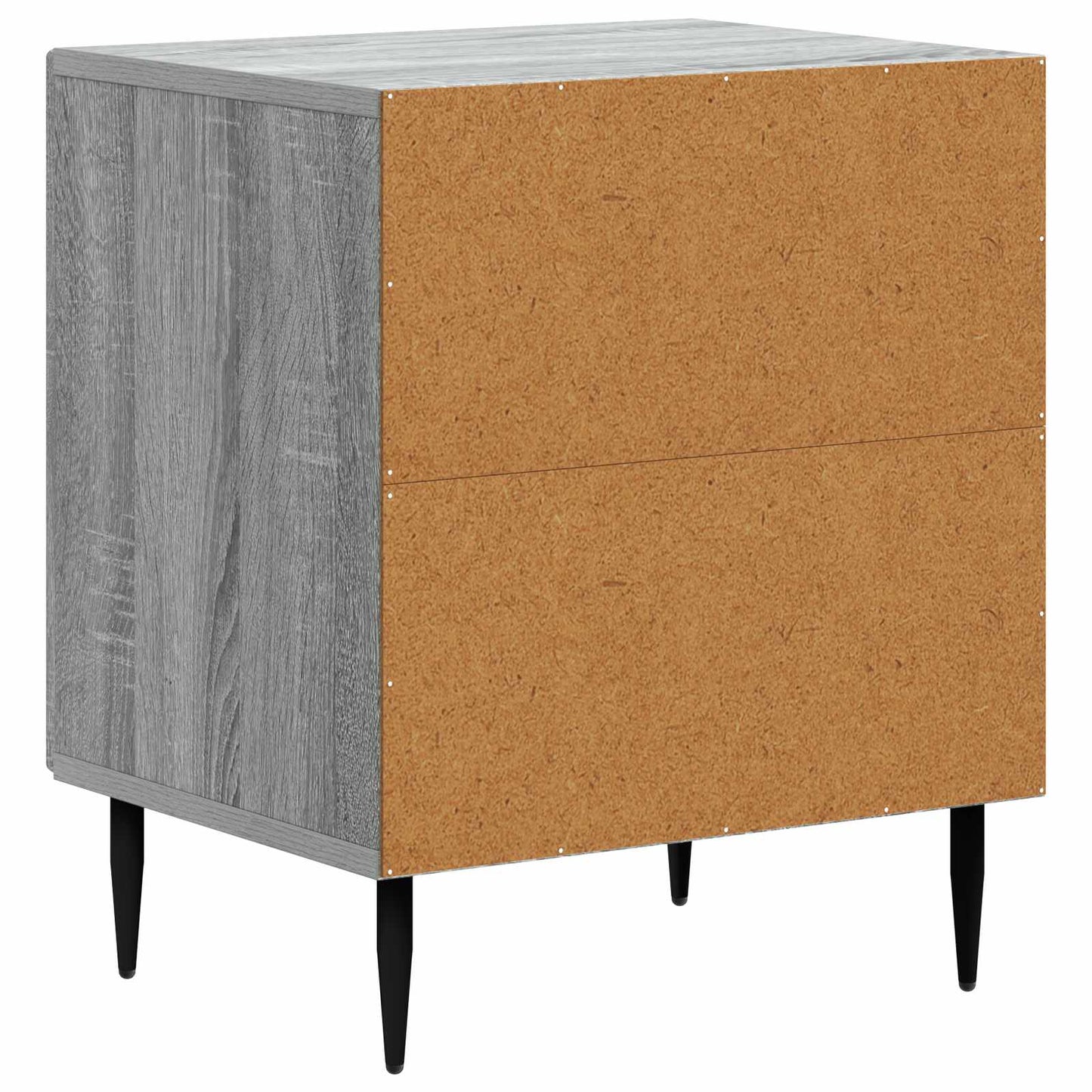 vidaXL Bedside Cabinet Grey Sonoma 43 x 34.5 x 50 cm Engineered Wood