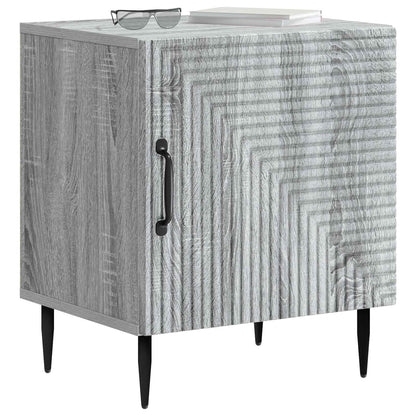 vidaXL Bedside Cabinet Grey Sonoma 43 x 34.5 x 50 cm Engineered Wood