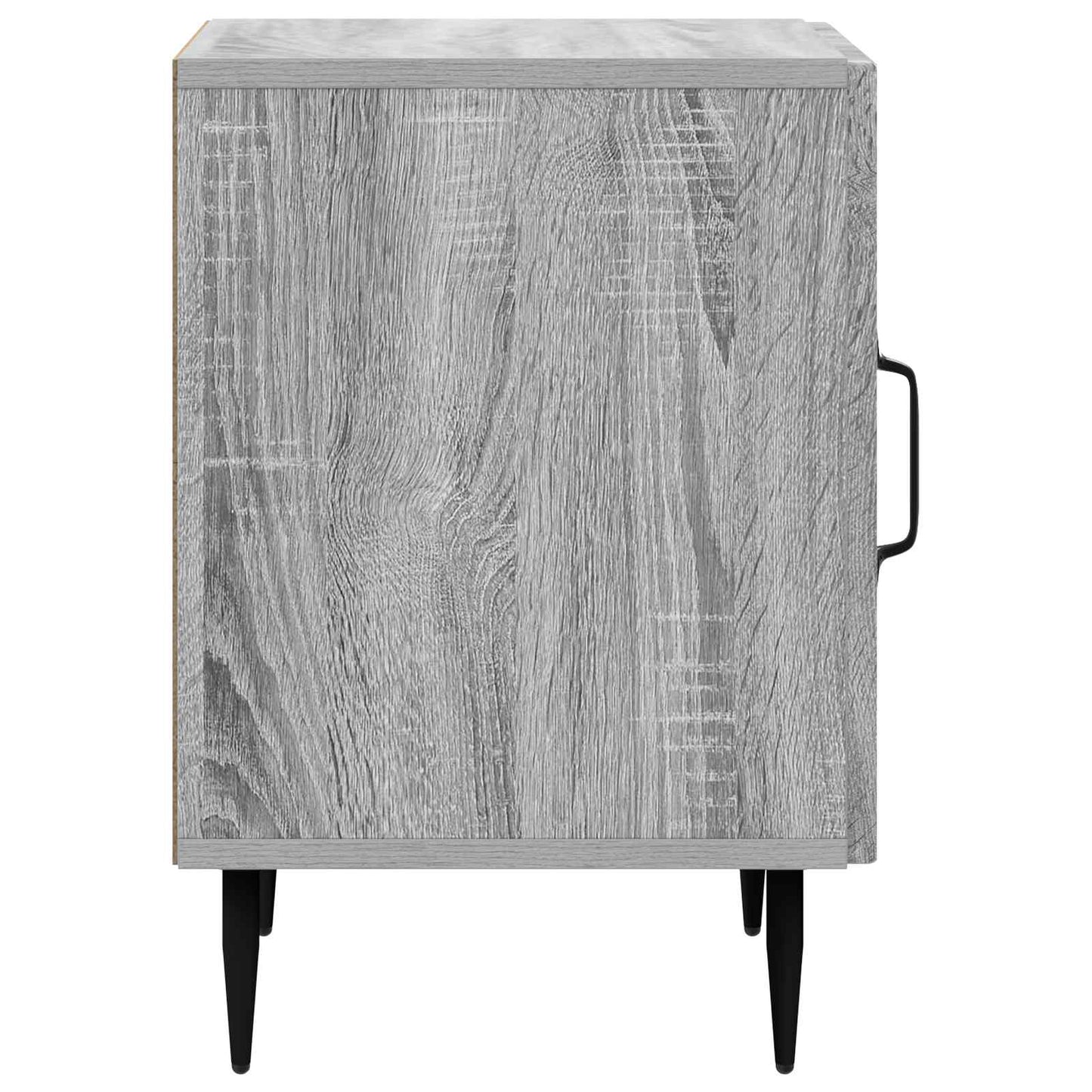 vidaXL Bedside Cabinet Grey Sonoma 43 x 34.5 x 50 cm Engineered Wood