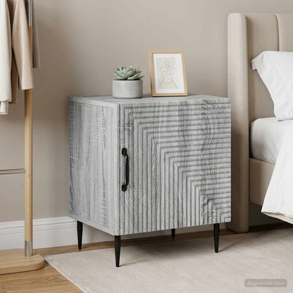 vidaXL Bedside Cabinet 2 pcs Grey Sonoma 43 x 34.5 x 50 cm