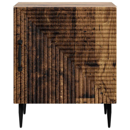 vidaXL Bedside Cabinet Old Wood 43 x 34.5 x 50 cm Engineered Wood