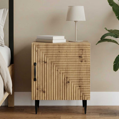vidaXL Bedside Cabinet Artisan Oak 43 x 34.5 x 50 cm Engineered Wood