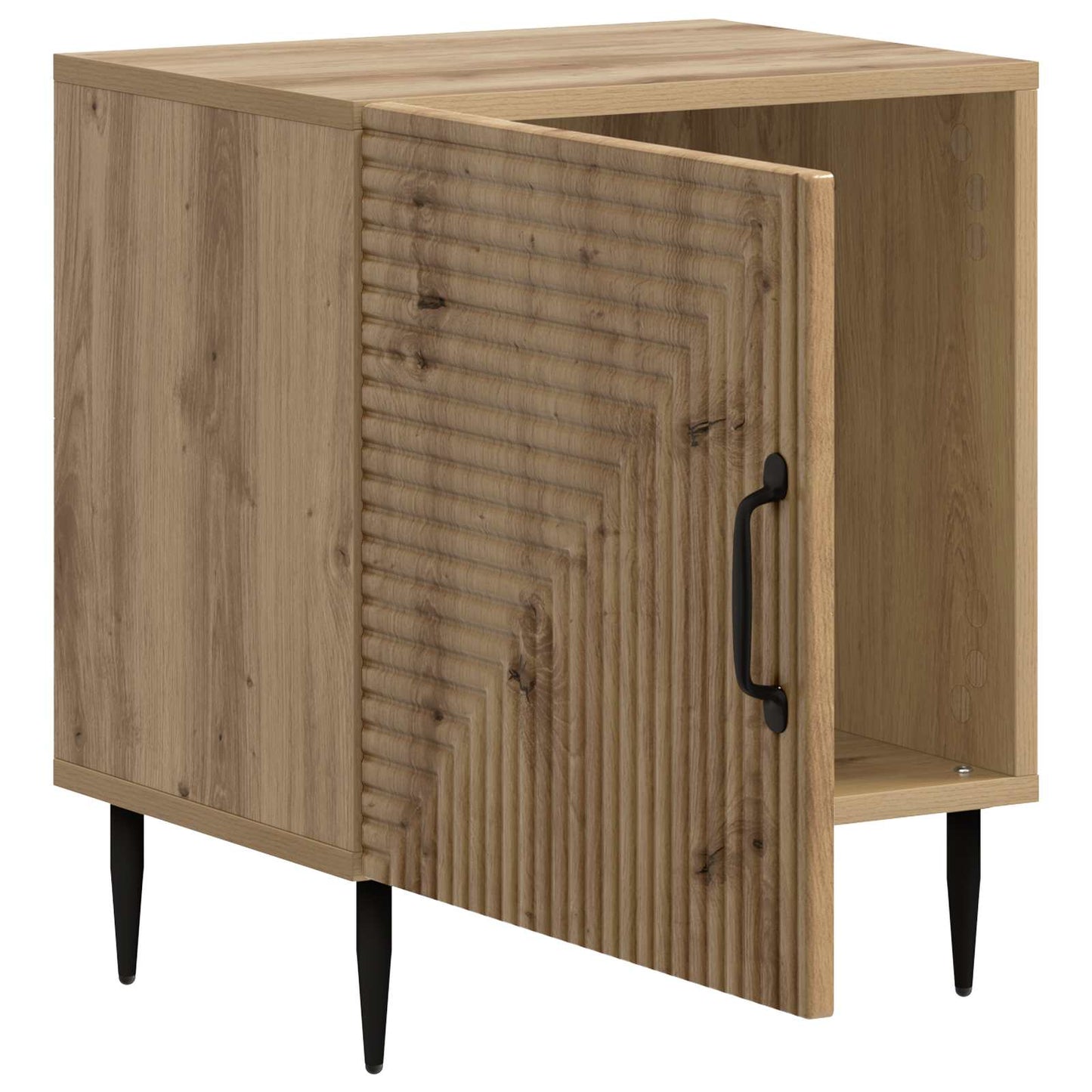 vidaXL Bedside Cabinet Artisan Oak 43 x 34.5 x 50 cm Engineered Wood