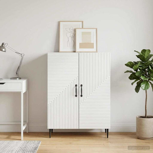 vidaXL Sideboard White 66 x 34.5 x 89.5 cm Engineered Wood