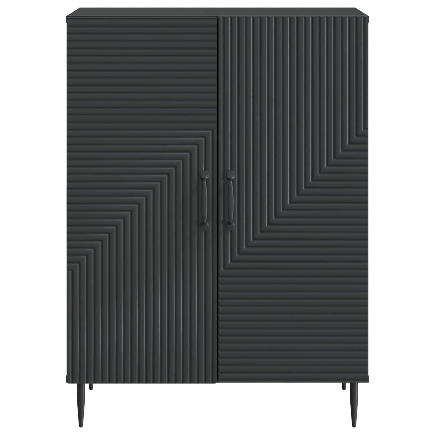 vidaXL Sideboard Black 66 x 34.5 x 89.5 cm Engineered Wood