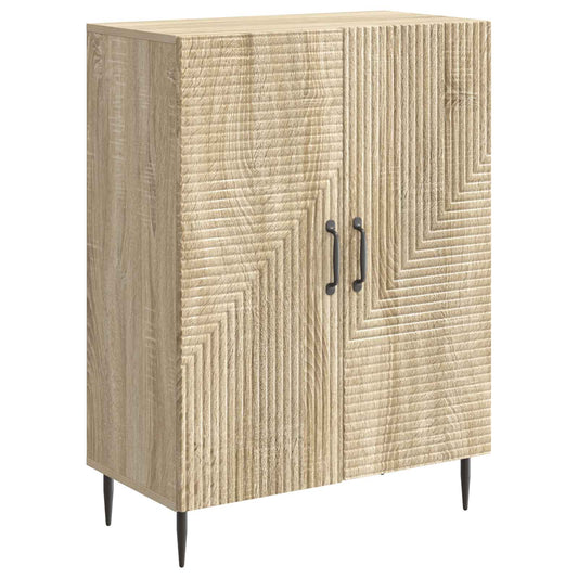 vidaXL Sideboard Sonoma Oak 66 x 34.5 x 89.5 cm Engineered Wood