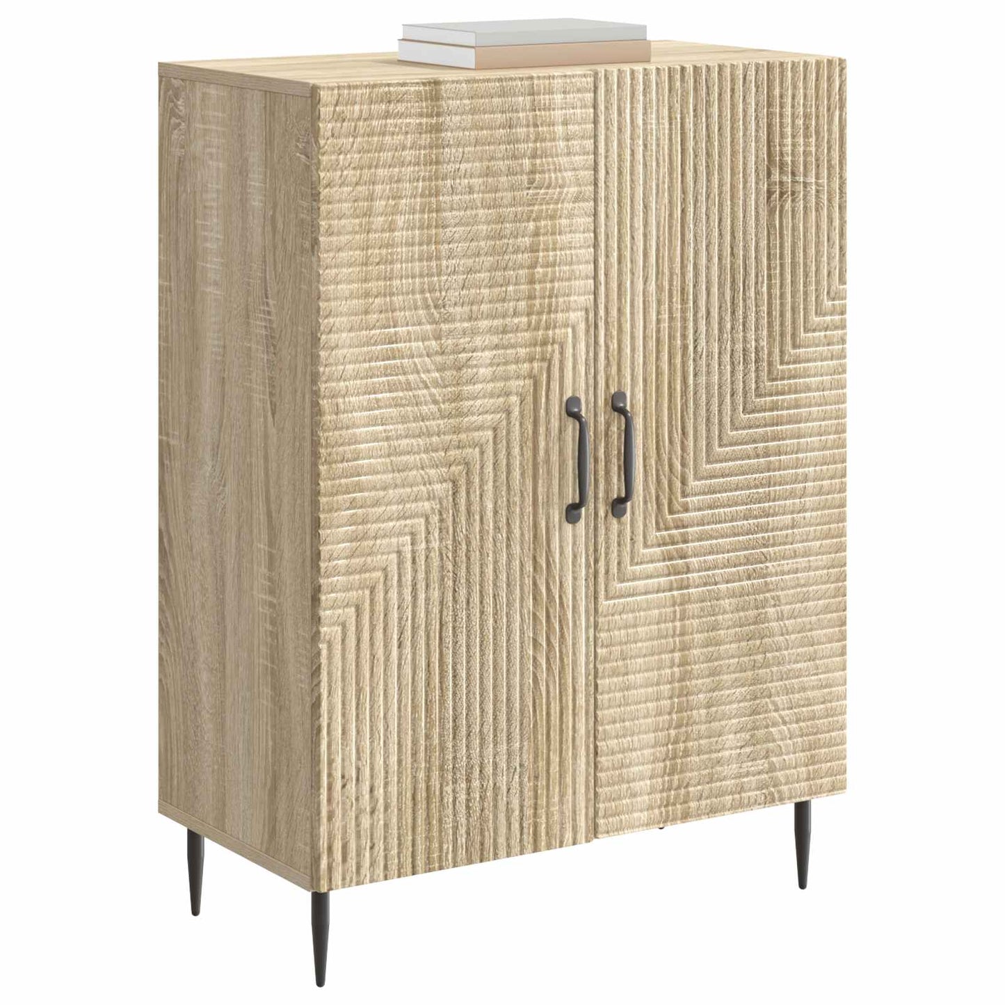 vidaXL Sideboard Sonoma Oak 66 x 34.5 x 89.5 cm Engineered Wood