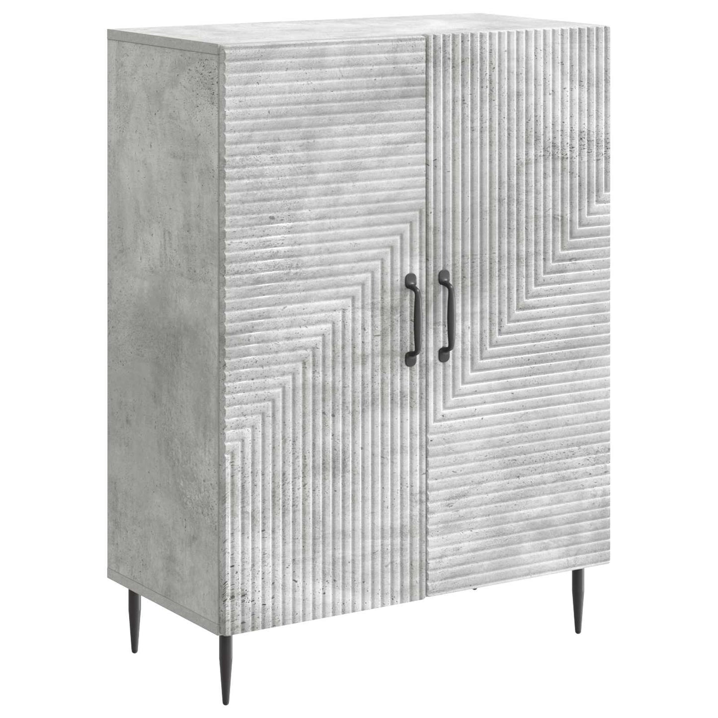 vidaXL Sideboard Concrete Grey 66 x 34.5 x 89.5 cm Engineered Wood
