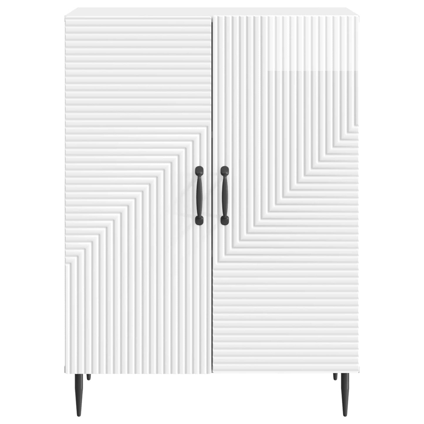vidaXL Sideboard High Gloss White 66 x 34.5 x 89.5 cm Engineered Wood