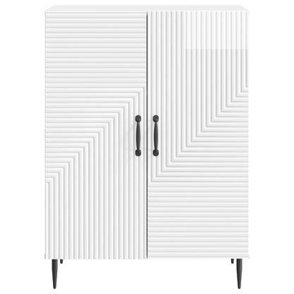 vidaXL Sideboard High Gloss White 66 x 34.5 x 89.5 cm Engineered Wood