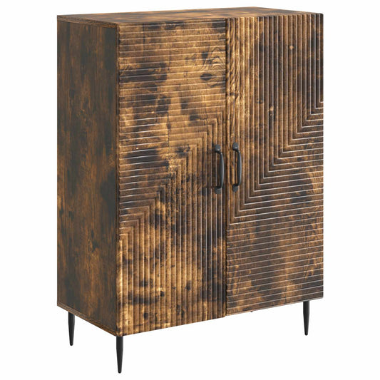 vidaXL Sideboard Smoked Oak 66 x 34.5 x 89.5 cm Engineered Wood