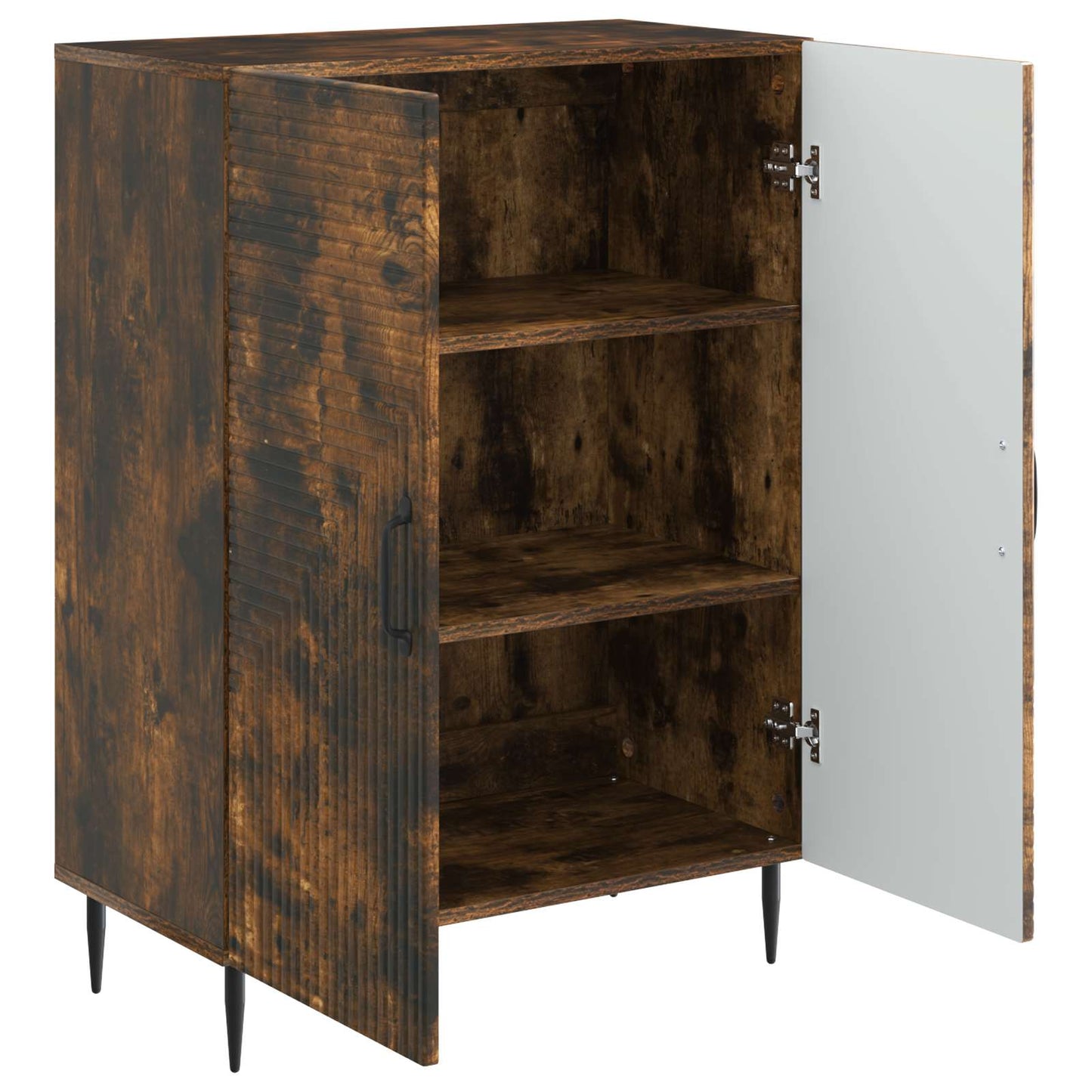 vidaXL Sideboard Smoked Oak 66 x 34.5 x 89.5 cm Engineered Wood