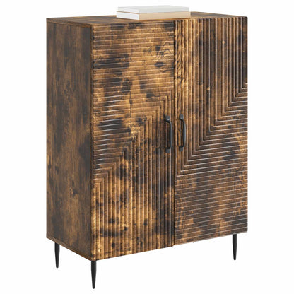vidaXL Sideboard Smoked Oak 66 x 34.5 x 89.5 cm Engineered Wood