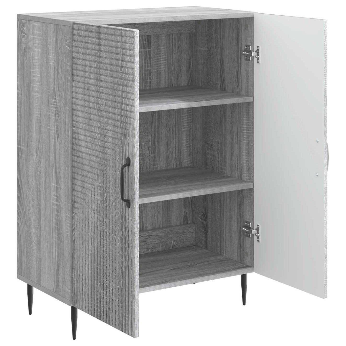 vidaXL Sideboard Grey Sonoma 66 x 34.5 x 89.5 cm Engineered Wood