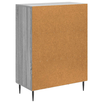 vidaXL Sideboard Grey Sonoma 66 x 34.5 x 89.5 cm Engineered Wood