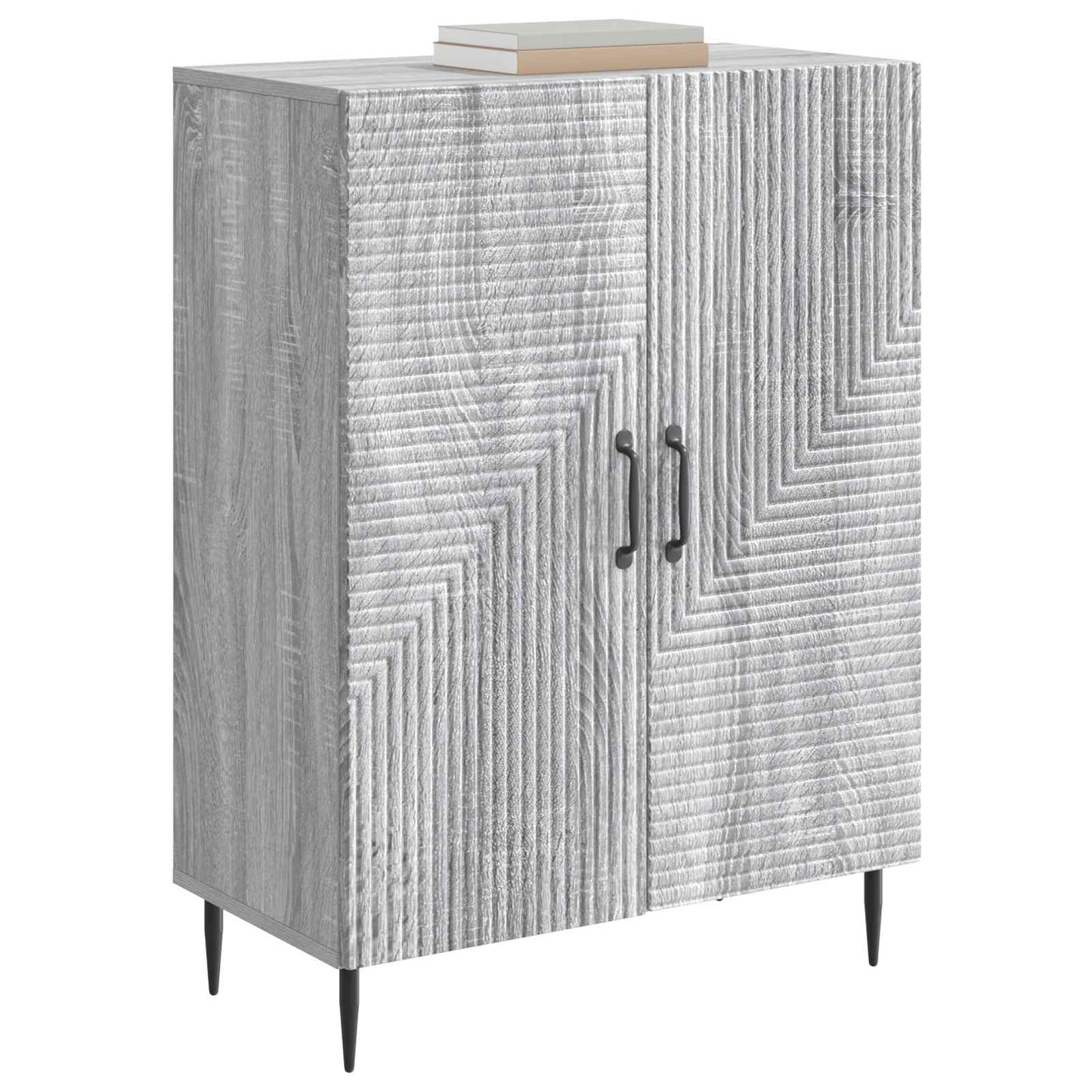 vidaXL Sideboard Grey Sonoma 66 x 34.5 x 89.5 cm Engineered Wood
