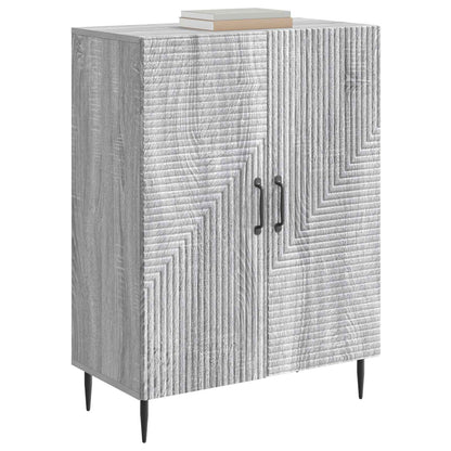 vidaXL Sideboard Grey Sonoma 66 x 34.5 x 89.5 cm Engineered Wood