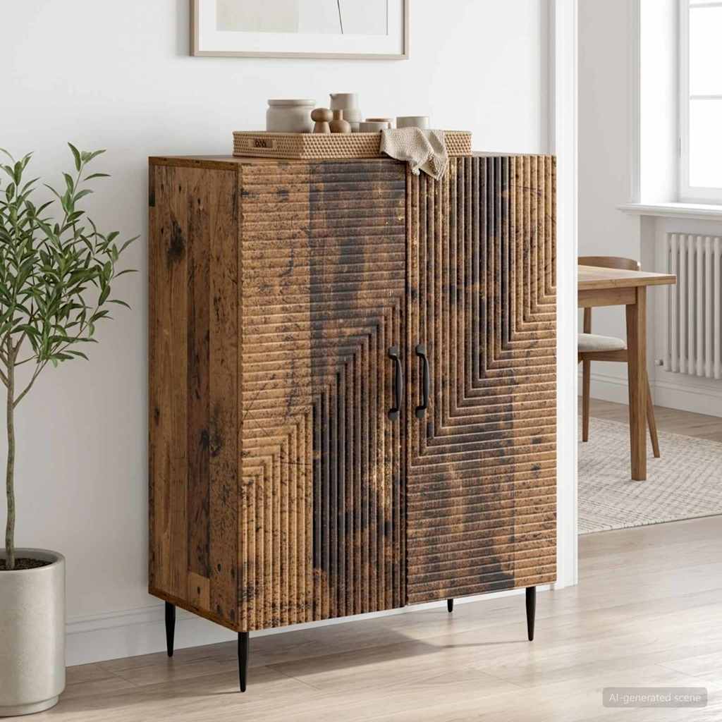 vidaXL Sideboard Old Wood 66 x 34.5 x 89.5 cm Engineered Wood