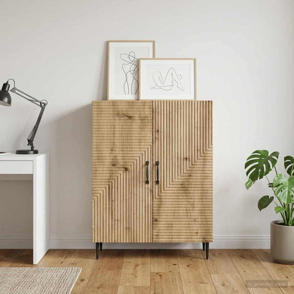 vidaXL Sideboard Artisan Oak 66 x 34.5 x 89.5 cm Engineered Wood