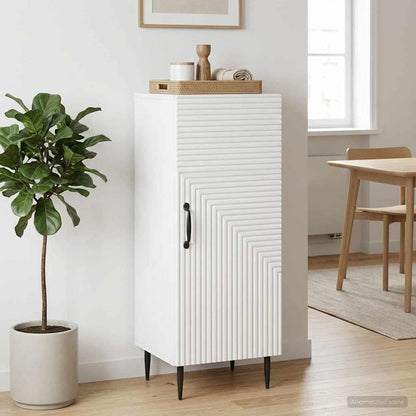 vidaXL Sideboard White 33 x 34.5 x 89.5 cm Engineered Wood