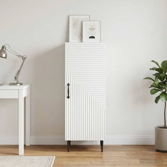 vidaXL Sideboard White 33 x 34.5 x 89.5 cm Engineered Wood