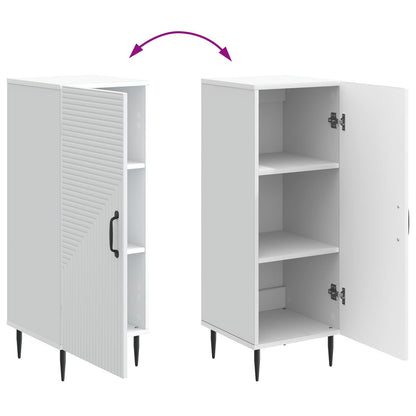 vidaXL Sideboard White 33 x 34.5 x 89.5 cm Engineered Wood