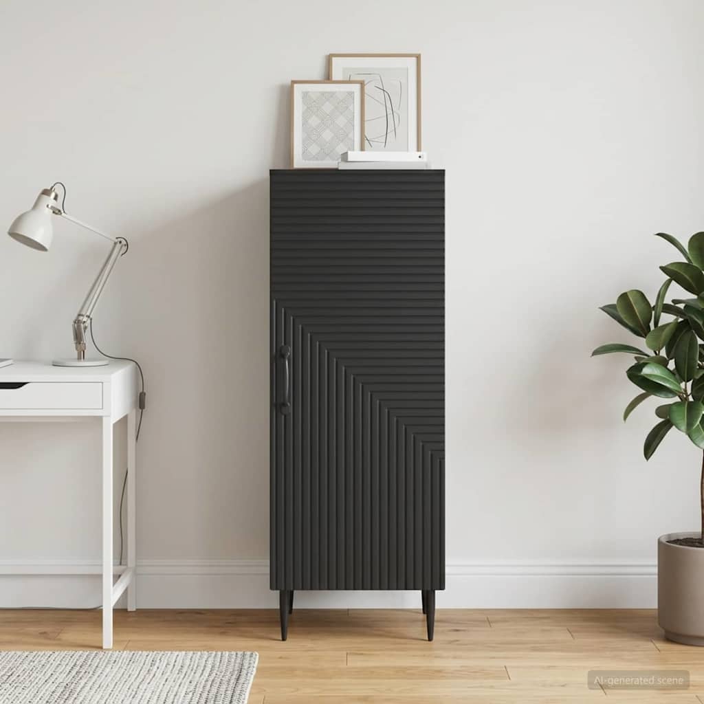vidaXL Sideboard Black 33 x 34.5 x 89.5 cm Engineered Wood