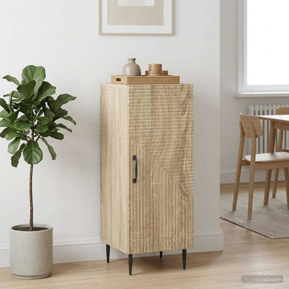 vidaXL Sideboard Sonoma Oak 33 x 34.5 x 89.5 cm Engineered Wood