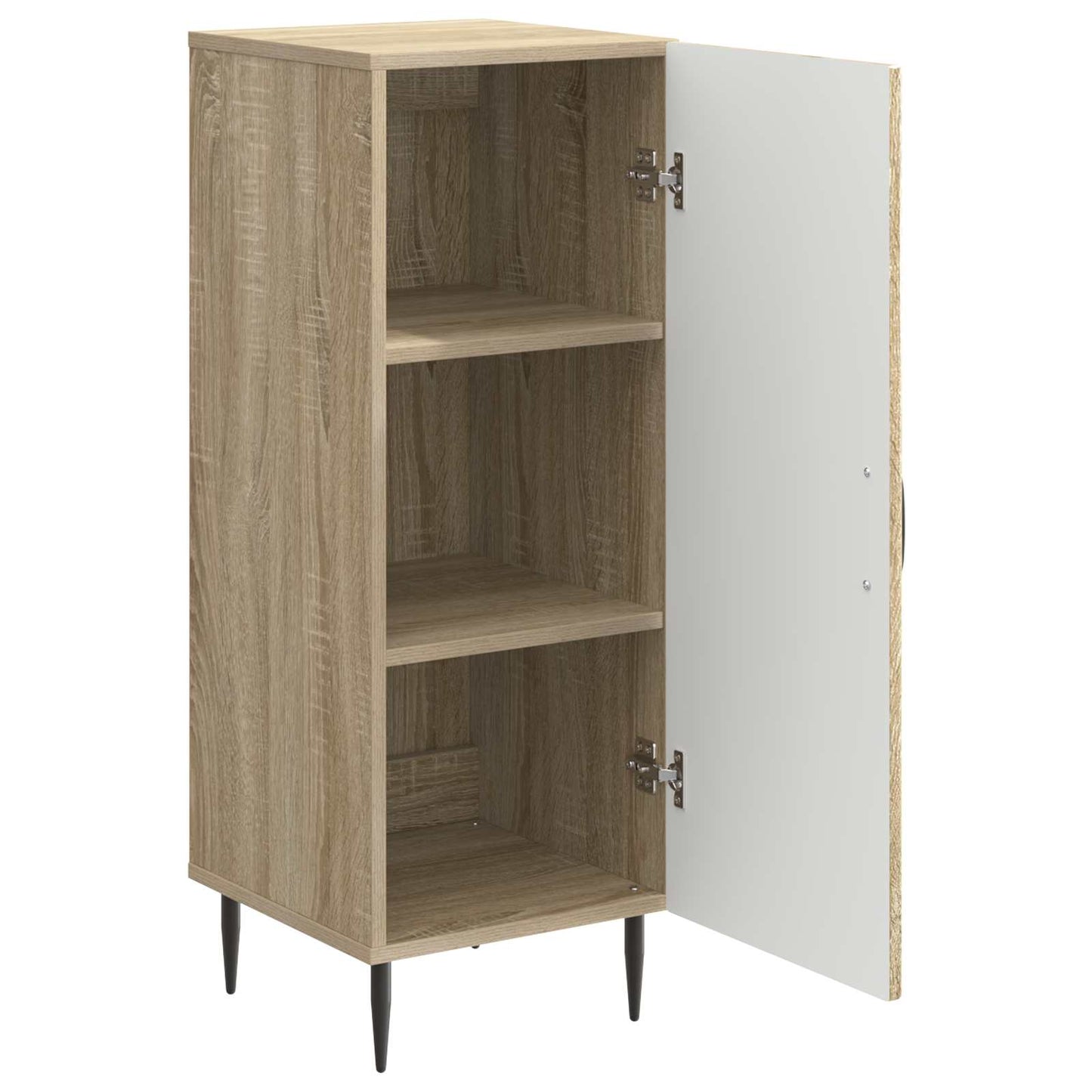vidaXL Sideboard Sonoma Oak 33 x 34.5 x 89.5 cm Engineered Wood