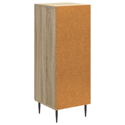 vidaXL Sideboard Sonoma Oak 33 x 34.5 x 89.5 cm Engineered Wood