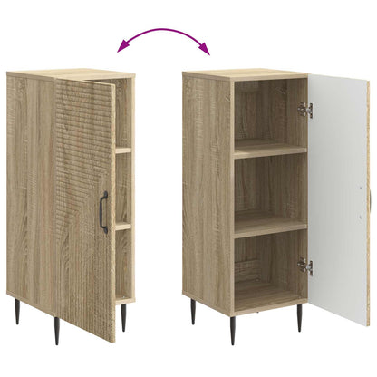 vidaXL Sideboard Sonoma Oak 33 x 34.5 x 89.5 cm Engineered Wood