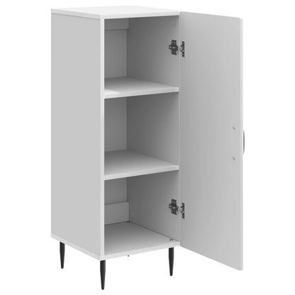 vidaXL Sideboard High Gloss White 33 x 34.5 x 89.5 cm Engineered Wood