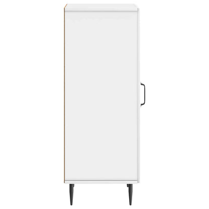 vidaXL Sideboard High Gloss White 33 x 34.5 x 89.5 cm Engineered Wood